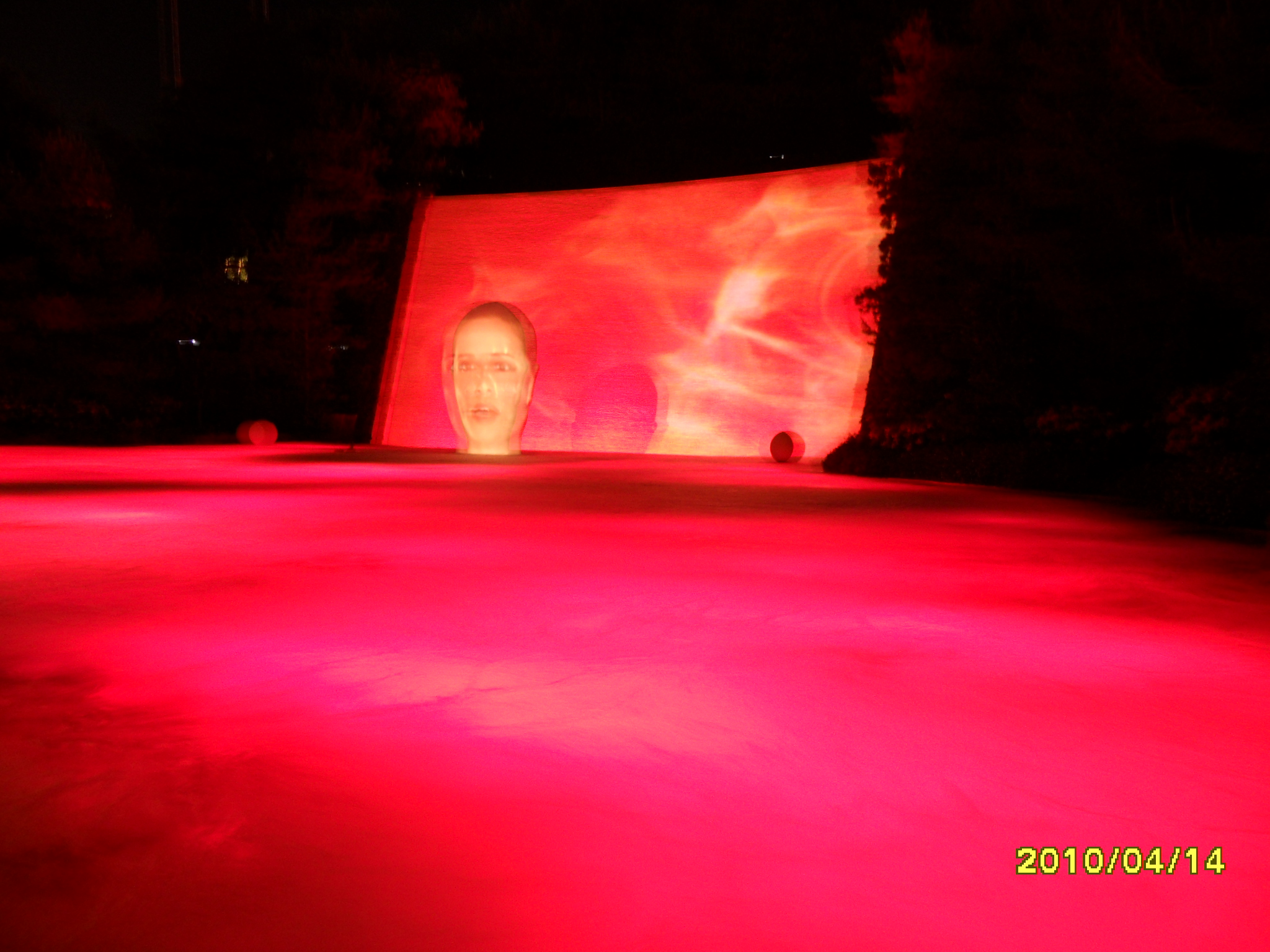 Water fall show at Daniel Boulad restaurant at Wynn, Las Vegas , Nevada